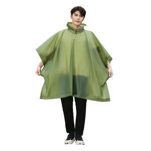 Poncho imperméable réutilisable en EVA avec logo personnalisé, pour adultes, résistant au vent, idéal pour les voyages, le camping et les activités de plein air. - Product Image 2