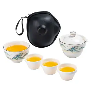 新产品千山便携式茶壶幸运茶壶2023最受欢迎的外出旅行和携带方便