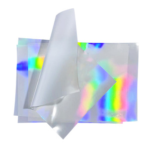 OEM 50micron cấp thực phẩm Bopp Holographic trong khuôn nhãn phim mờ tiêm khuôn nhãn cho cà phê nước giải khát gói - Product Image 3