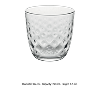 Vaso de Agua Glit 29.5 cl Bormioli Rocco H 8.5 cm Ø 8.5 cm