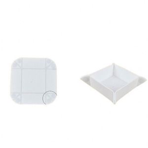 Modern Single Tier <b>Collapsible</b> Silicone <b>Storage</b> Tray Portable Folding Accessory Holder for Jewelry Food Tools for Game Bowls - Product Image 2