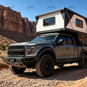 Tente de toit escamotable en aluminium pour pick-up, <span class=keywords><strong>camping</strong></span>-car à coque rigide avec auvent pour Ford - Product Image 1