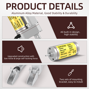 Bulk IP54 Waterproof Electric 1500n <b>Linear</b> <b>Actuator</b> 12v 8" Stroke 10mm/s Rohs CE Certified Furniture Automation <b>Linear</b> <b>Actuator</b> - Product Image 3