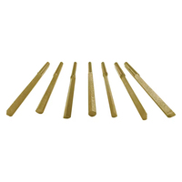 Accessoires de graveur pneumatique : Couteau à micro-incrustation à bord diagonal en acier au cobalt doré pour la gravure de bijoux