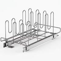 Étagère de rangement de cuisine coulissante en fer de haute qualité, non pliable, moderne, robuste, multifonctionnelle, rectangulaire, pour la vaisselle