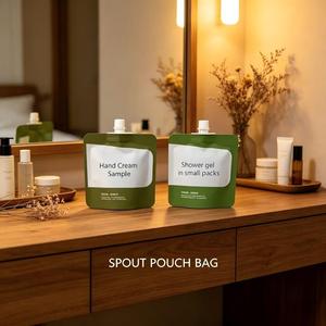 Pochette souple personnalisée imperméable avec bec verseur pour cosmétiques, réutilisable, pour crème pour les mains et gel douche, de Guangzhou - Product Image 3