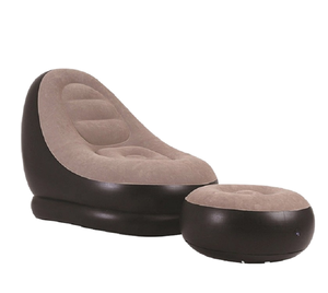 Nouveau canapé-lit pliable japonais créatif gonflable avec revêtement en flocage PVC et pompe à pied - Product Image 3