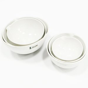 Bol d'évaporation en porcelaine céramique à fond rond de laboratoire de 30ml 100ml 250ml 500ml - Product Image 2