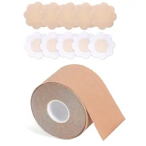 Hot Sale Breathable Breast Lifting Set with Waterproof Boob Tape and Hypoallergenic Nipple Cover Healthcare Supply