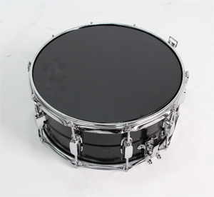 Tamburo Rullante da Marcia - Modello 14x6.5 pollici di Grande Successo, Struttura in Alluminio, Bicolore Argento e Nero, Personalizzabile - Product Image 6