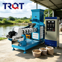 Extrudeuse Monovis Humide Haute Productivité en Acier Carbone pour la Production de Granulés d'Aliments pour Poissons et Animaux de Compagnie en Aquaculture (Mini)