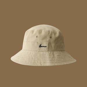 Chapeaux d'hiver en laine kaki fabriqués en Chine, protection solaire, chapeau de pêcheur, casquette de baseball à 6 panneaux avec logo personnalisé - Product Image 4