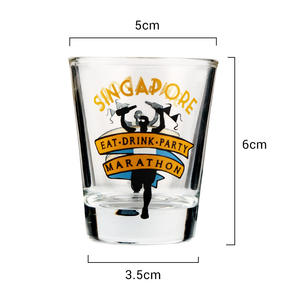 Copa de <span class=keywords><strong>Vino</strong></span> <span class=keywords><strong>Verde</strong></span> Pequeña y Corta, Recuerdos Turísticos de <span class=keywords><strong>Portugal</strong></span>, Bahamas y Singapur, con Logotipo Personalizado al por Mayor - Product Image 4