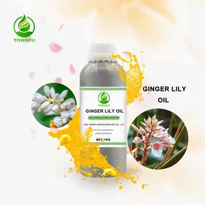 Fabricante Pure White Ginger Lily Aceite esencial aromaterapia Ferfume Aceite de flor de jengibre para la piel Perfume Vela