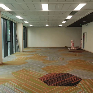 KHÁCH SẠN gạch thảm sàn thương mại khu dân cư thương mại PVC ủng hộ văn phòng sàn Nylon đồng bằng 50x50 vuông gạch thảm - Product Image 3