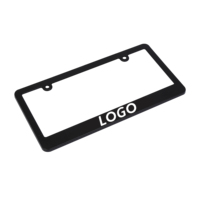 Couverture de cadre de plaque d'immatriculation de voiture design américain personnalisé logo numéro led cadre de plaque support de licence couverture 3d cadre de plaque d'immatriculation
