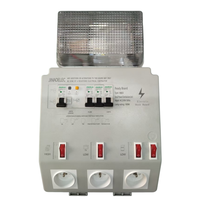 JINAOJA-RB02 Caja de Distribución Impermeable IP54 de ABS, Montada en Pared, Precableada, 2 Tomas, 230 V, 16 A, para Uso Doméstico