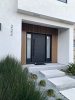 CBMMart Villa Insonorisé Imperméable Sécurité Extérieure Porte d'entrée pivotante Systèmes de pivotement en bois Portes d'entrée pivotante