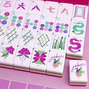 Design Customize Multi-layer Acrylic <b>Mahjong</b> Luxury Red American <b>Mahjong</b> Tiles Acrylic <b>Mahjong</b> <b>Set</b> - Product Image 4
