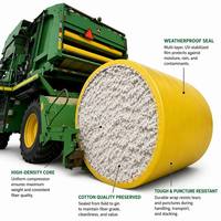 Ruban d'emballage pour balles de 202 mm résistant aux intempéries, ruban professionnel pour la fermeture des champs de coton pour l'agriculture
