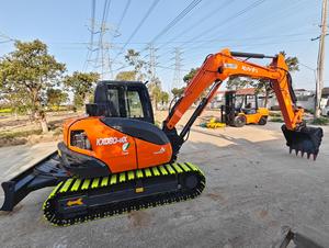 Excavatrice sur chenilles Kubota Kx080-4 d'occasion du Japon, avec pince hydraulique, 8 tonnes, performances durables, pour la construction - Product Image 2