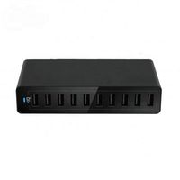 Station de charge pour smartphone 5V 12A, tête de charge 10 ports 60W haute puissance, chargeur multi-ports USB pour téléphone portable