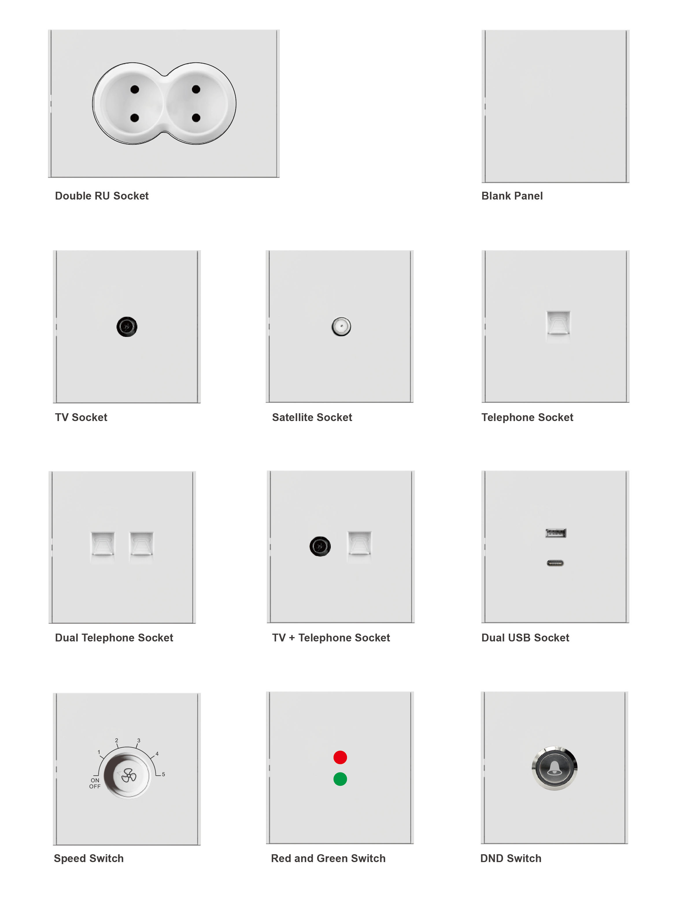 Wholesale Gold.White.Gray High Quality Switch Socket Wall Electric Beige Doorbell Switch Wall Socket With Switch Usb and Type C