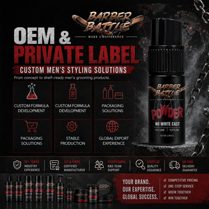 CPNP GMPC ISO MSDA 20+ anni BARBERBATTLE Polvere Modellante Non Appiccicosa per Restyling, Grado Professionale, Senza Residui, Polvere per Stile Messy X con Pompa 20G - Product Image 3
