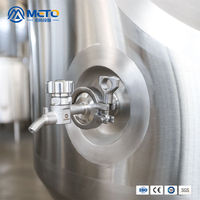 Fermenteur conique 200L en acier inoxydable 304 de haute qualité avec moteur à roulement de pompe PLC et refroidisseur pour la bière à la maison
