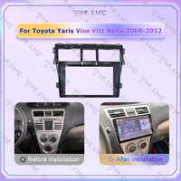 Cadre de navigation pour autoradio Android 9 pouces Maisimei universel pour Toyota Yaris Vios Vitz Belta 2008-2012