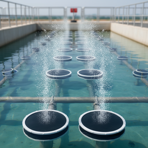 Diffuseur à bulles fines de 9 pouces, <span class=keywords><strong>membrane</strong></span> en caoutchouc <span class=keywords><strong>EPDM</strong></span> pour le traitement de l'eau, réservoir d'aération - Product Image 2