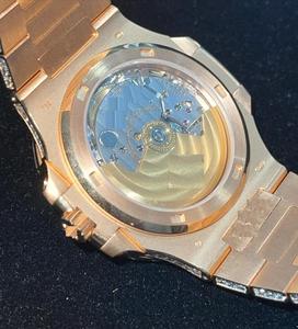 Montre élégante en acier inoxydable avec pierres scintillantes, style classique à quartz, montre élégante parfaite - Product Image 2