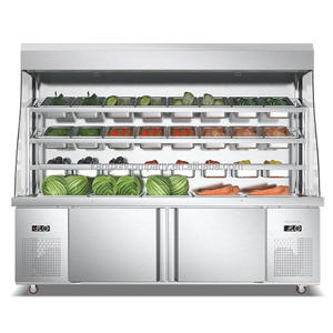 מסחרי סיר חם תצוגת סדר למקרר מלאטאנג בר עם מילוי העליון עבודה - Product Image 2