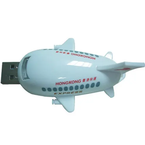 Plastic Airplane-Shaped USB Flash Drive Plane USB Flash Disk Memory Drive Gift Driver