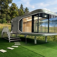 Cabine Capsule Spatiale Économique à Assemblage Rapide, Maison Préfabriquée Mobile, Chambre Touristique Extérieure, Hébergement de Campagne pour Sites Touristiques Scéniques