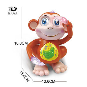 LONGXI mono de juguete de dibujos animados intermitente rodillo caminar animales juguetes LED plástico Anime juguetes <span class=keywords><strong>bailando</strong></span> <span class=keywords><strong>monos</strong></span> - Product Image 4