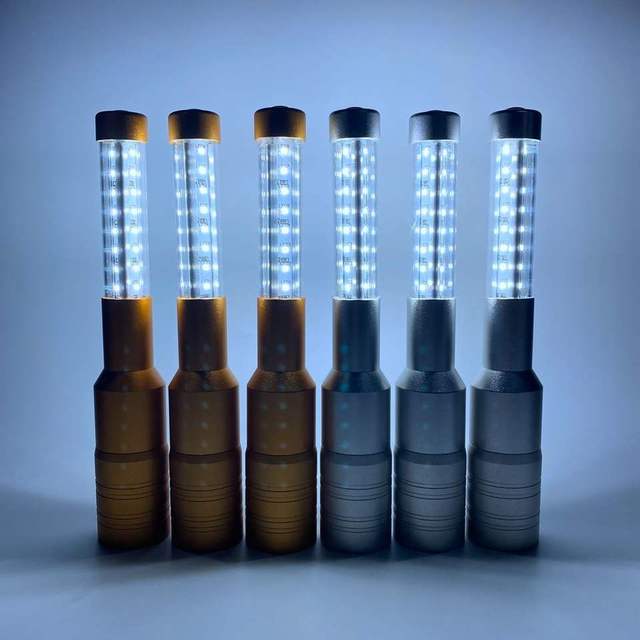 Aluminum Handmade Modern Bars Night Club Rechargeable Led Strobe Baton Electronic Topper Bottle Service Sparkler Light Stick