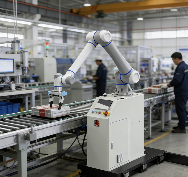 30kg Payload 220V 3.5KW Power Collaborative Portable Palletizing Robot for Packaging Carton Bag and Box