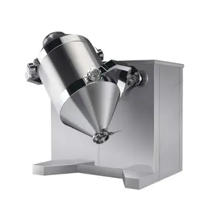 swinging rotary three dimensional barrel mixer 3d powder mixing blending machine