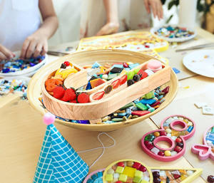 Bandejas de comida para Baby Shower, bandeja de <span class=keywords><strong>madera</strong></span> para servir letras para bebés, <span class=keywords><strong>Plato</strong></span> decorativo para aperitivos - Product Image 5