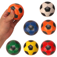 Balles anti-stress en mousse PU Mini balles de sport écologique 6.3CM couleur Football Squeeze jouet anti-Stress balle anti-stress pour les enfants
