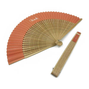 Ventilateur à main en papier de liquidation B2B Logo imprimé personnalisé Bambou Cadeau promotionnel Portable Pliant Décoration intérieure - Product Image 6