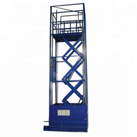 Ascenseur de fret vertical compact personnalisé avec petite rampe de transport, boîte de transport de matériaux, ascenseur hydraulique pour marchandises en sous-sol