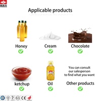Machine de remplissage manuelle de haute précision en acier inoxydable 304 de 5 à 50 ml pour crème, miel, jus, huile, boissons, produits chimiques