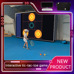 Équipement <span class=keywords><strong>de</strong></span> divertissement intérieur interactif : Jeu mural <span class=keywords><strong>de</strong></span> projection holographique 3D à vision directe pour l'entraînement au tennis et au football - Product Image 2