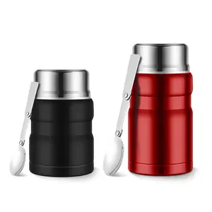 500ml 750ml Lunch Food Jar Vacuum Insulated Stainless Steel Lunch Thermo Lunch Container vacuum Thermal Flask for School Office