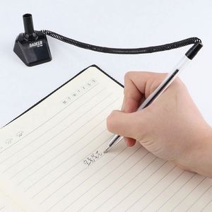 Cadeaux personnalisés en plastique avec logo publicitaire personnalisable, stylo à chaîne pour comptoir de banque - Product Image 3