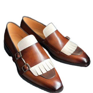 Mocassins à pampilles en cuir de veau, faits main, de haute qualité, à enfiler, pour homme, décontractés, couleurs peintes à la main, été automne - Product Image 1