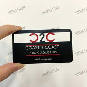 Cartes de visite en métal noir mat gravées à bas prix, 0,2 mm, pour les petites entreprises - Product Image 2