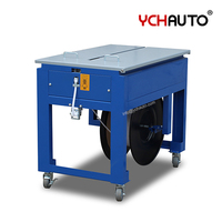 Machine d'emballage automatique de cartons avec ruban adhésif, machine à cerclage électrique robuste pour cartons en PP